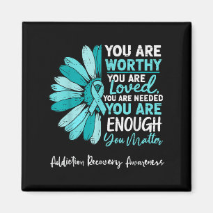 Motivatie Addiction Recovery Awareness Drug ALC Magneet