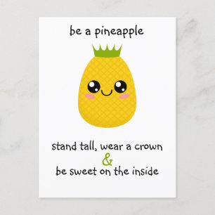 Motivatie ananas briefkaart