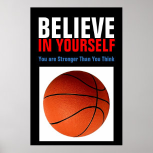 Motivatie Basketball Geloof in jezelf Poster