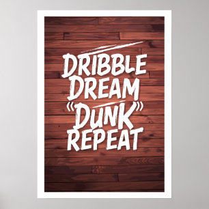 Motivatie Basketball Quote Poster
