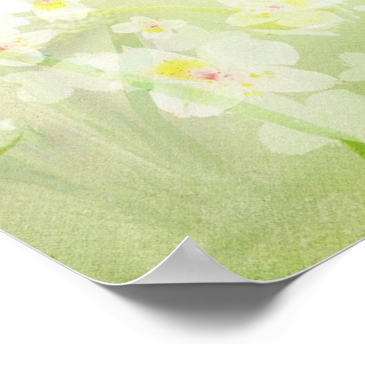 Motivatie bemoedigende Schrift met madeliefjes Poster (Hoek)