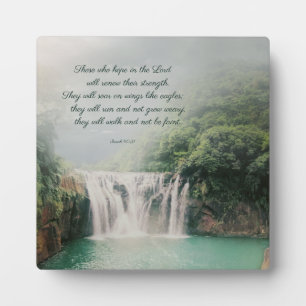 Motivatie bemoedigende Schrift met waterval Fotoplaat