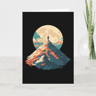 Motivatie Bergtop Klimmen Design - Natuur Kaart