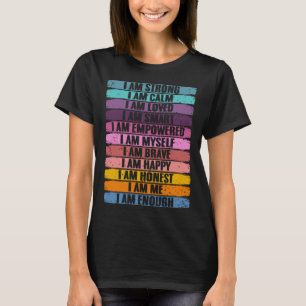 Motivatie bevestiging menselijkheid gelovige posit t-shirt
