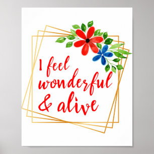 motivatie bevestiging van zelfliefde en leven poster