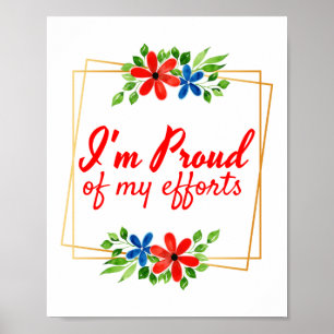 motivatie bevestiging voor harde werknemers poster