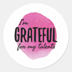 motivatie bewijs van zelfaanvaarding ronde sticker