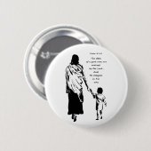 Motivatie Bijbelscriptie Psalm Quote Ronde Button 5,7 Cm (Voorkant /achterkant)