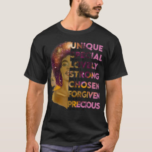 Motivatie Bijbelversen voor Afrikaanse Amerikaanse T-shirt