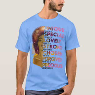 Motivatie Bijbelversen voor Afrikaanse Amerikaanse T-shirt