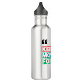 Motivatie blijven vooruitgaan waterfles  (Links)