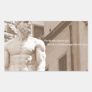 Motivatie Bodybuilding Gym Rechthoekige Sticker