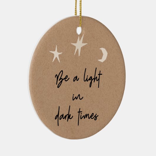 Motivatie Boho Stars Moon Stocking Stuffer Keramisch Ornament (Rechts)