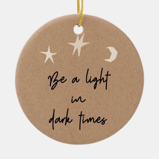 Motivatie Boho Stars Moon Stocking Stuffer Keramisch Ornament (Voorkant)