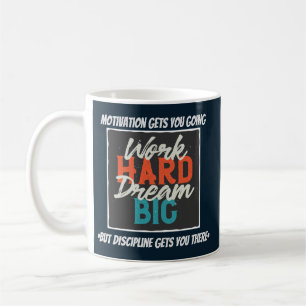 "Motivatie brengt je op gang" Koffiemok