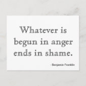 Motivatie briefkaart - Woede (Voorkant)