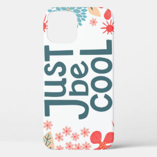Motivatie citaat, Abstract bloemig Lijst. iPhone 12 Hoesje