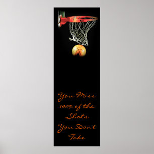 Motivatie Citaat Basketball Deuren Poster