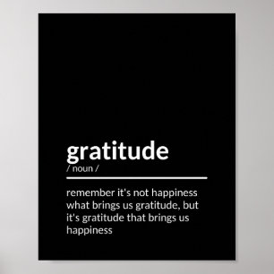 Motivatie citaat inspireren over Gratitude Poster