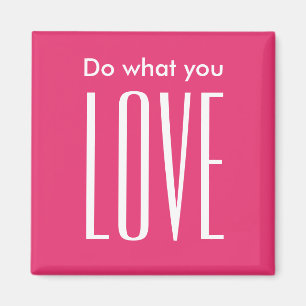 Motivatie citaat moderne, gedurfde roze trendy mag magneet