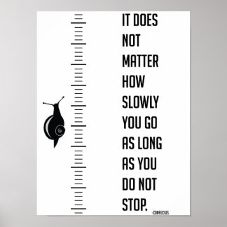 Motivatie citaat van Confucius Poster