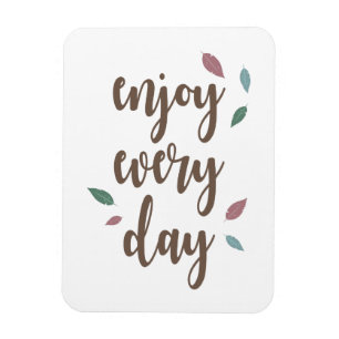 Motivatie citaat veer kalligrafietekst magneet