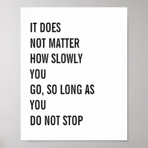 Motivatie Citaten beroemde Confucius citeert 8x10 Poster