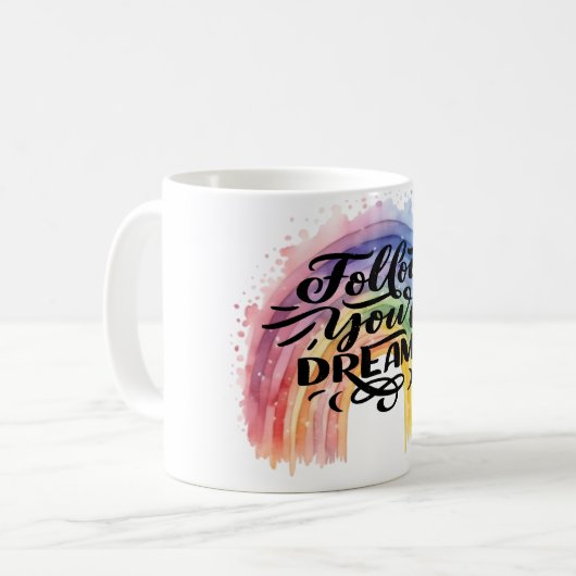 Motivatie, citaten, inspiratie koffiemok (Voorkant links)