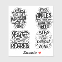 Motivatie Citaten Typografische stickers