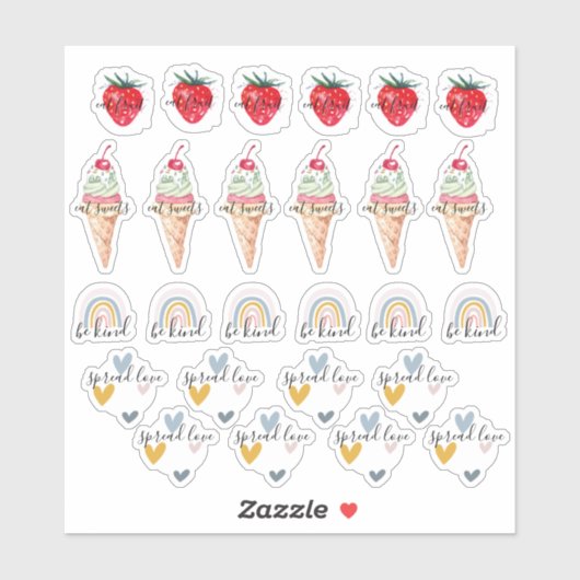 Motivatie citeert sticker van het plakboek Planner (Vel)