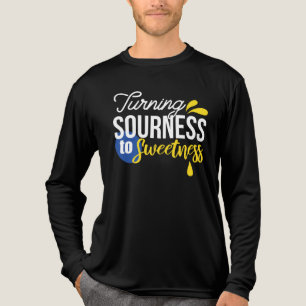 Motivatie Citroen Quote Van Zuur Naar Zoet Tri-Blend Shirt