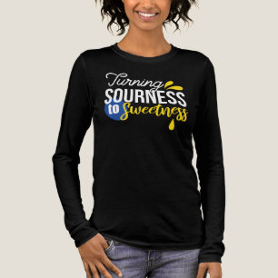 Motivatie Citroen Quote Van Zuur Naar Zoet Tri-Blend Shirt