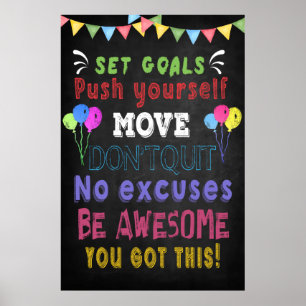 Motivatie Classroom Poster voor klaslokaal