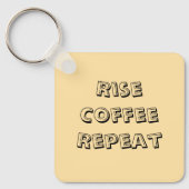 Motivatie Coffee Quote Sleutelhanger (Voorkant)