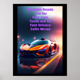 Motivatie Colin Mcrae Reight Roads Poster