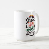 Motivatie Comfort Zone Avontuur Koffiemok (Voorkant rechts)