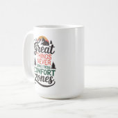 Motivatie Comfort Zone Avontuur Koffiemok (Voorkant links)