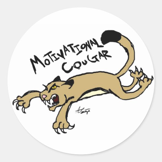 Motivatie Cougar Stickers (Voorkant)