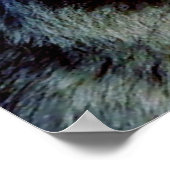 Motivatie Courage Wolf Eyes Poster (Hoek)