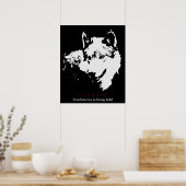 Motivatie Courage Wolf Poster (Keuken)