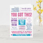 Motivatie dat je dit hebt kaart (Gele Bloem)