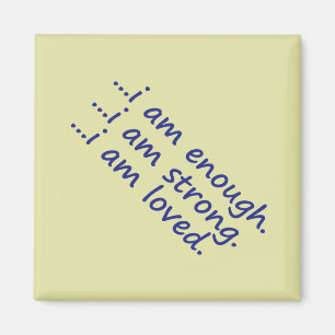 Motivatie DK Blauw genoeg sterke Loved Topography Magneet