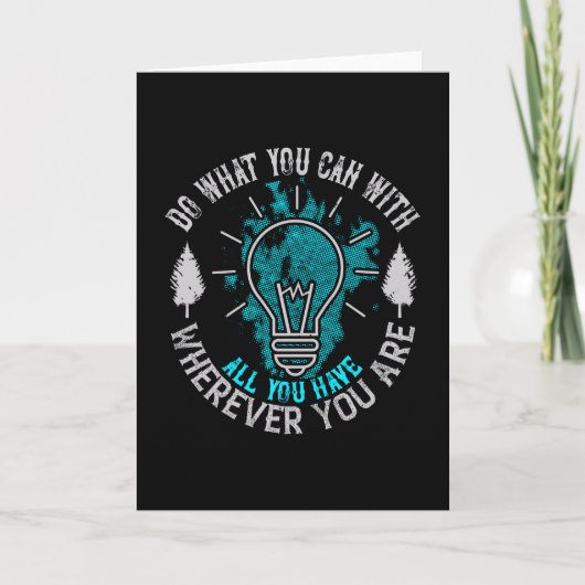 Motivatie - doe wat u kunt kaart (Voorkant)