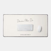Motivatie Droomplan Doe Kalligrafie Beige Bureaumat (Keyboard & Muis)