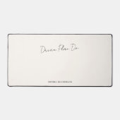 Motivatie Droomplan Doe Kalligrafie Beige Bureaumat (Voorkant)