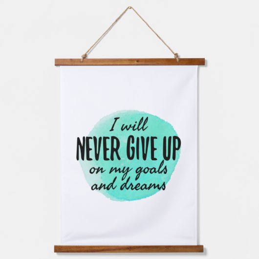 motivatie en bemoedigende koersen hangend wandkleed (Voorkant)