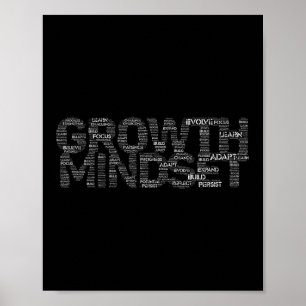 Motivatie en Inspiratie voor Vrouwen met Groeimind Poster