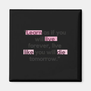 Motivatie en Inspirerend quote Sticker Magneet