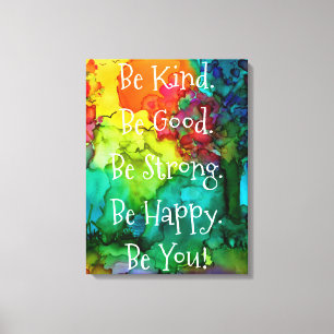 Motivatie en Inspirerend Woorden Canvas 18X24"