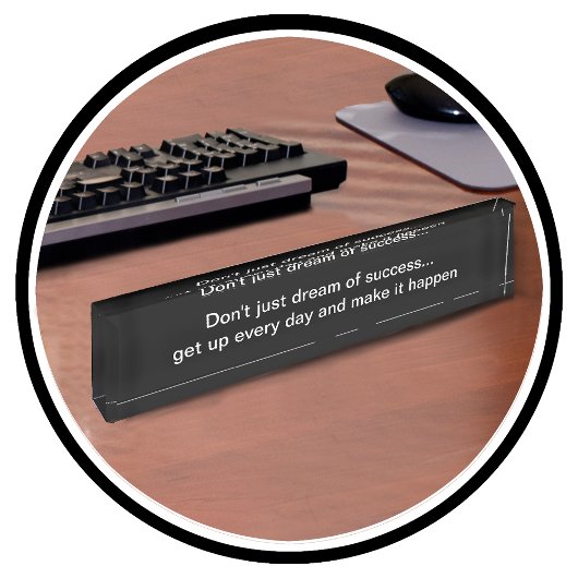 Motivatie en Inspirerend zakelijke offerte Naambordje